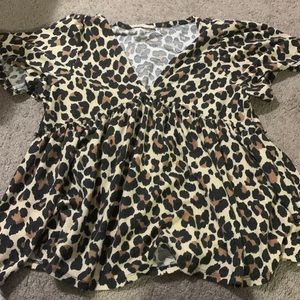 Cheetah print top